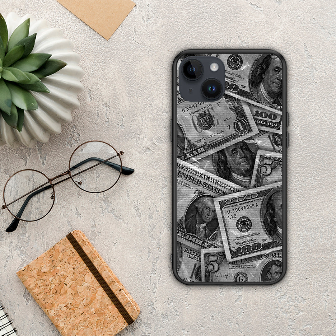 Money Dollars - iPhone 15 Plus θήκη
