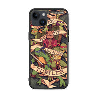 Thumbnail for iPhone 15 Plus Ninja Turtles θήκη από τη Smartfits με σχέδιο στο πίσω μέρος και μαύρο περίβλημα | Smartphone case with colorful back and black bezels by Smartfits