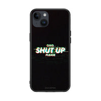 Thumbnail for iPhone 15 Plus OMG ShutUp θήκη από τη Smartfits με σχέδιο στο πίσω μέρος και μαύρο περίβλημα | Smartphone case with colorful back and black bezels by Smartfits