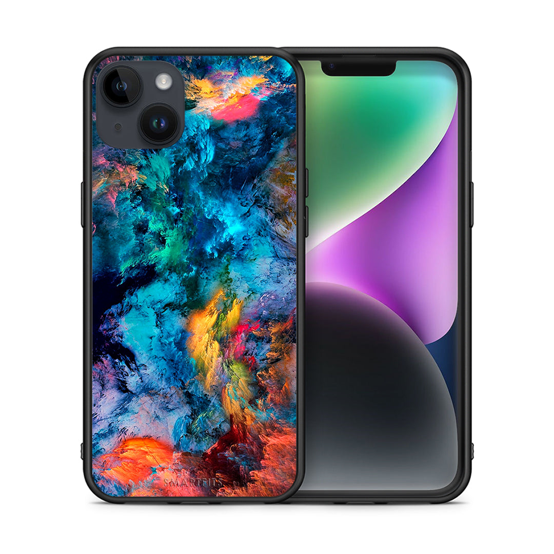 Θήκη iPhone 15 Plus Crayola Paint από τη Smartfits με σχέδιο στο πίσω μέρος και μαύρο περίβλημα | iPhone 15 Plus Crayola Paint case with colorful back and black bezels