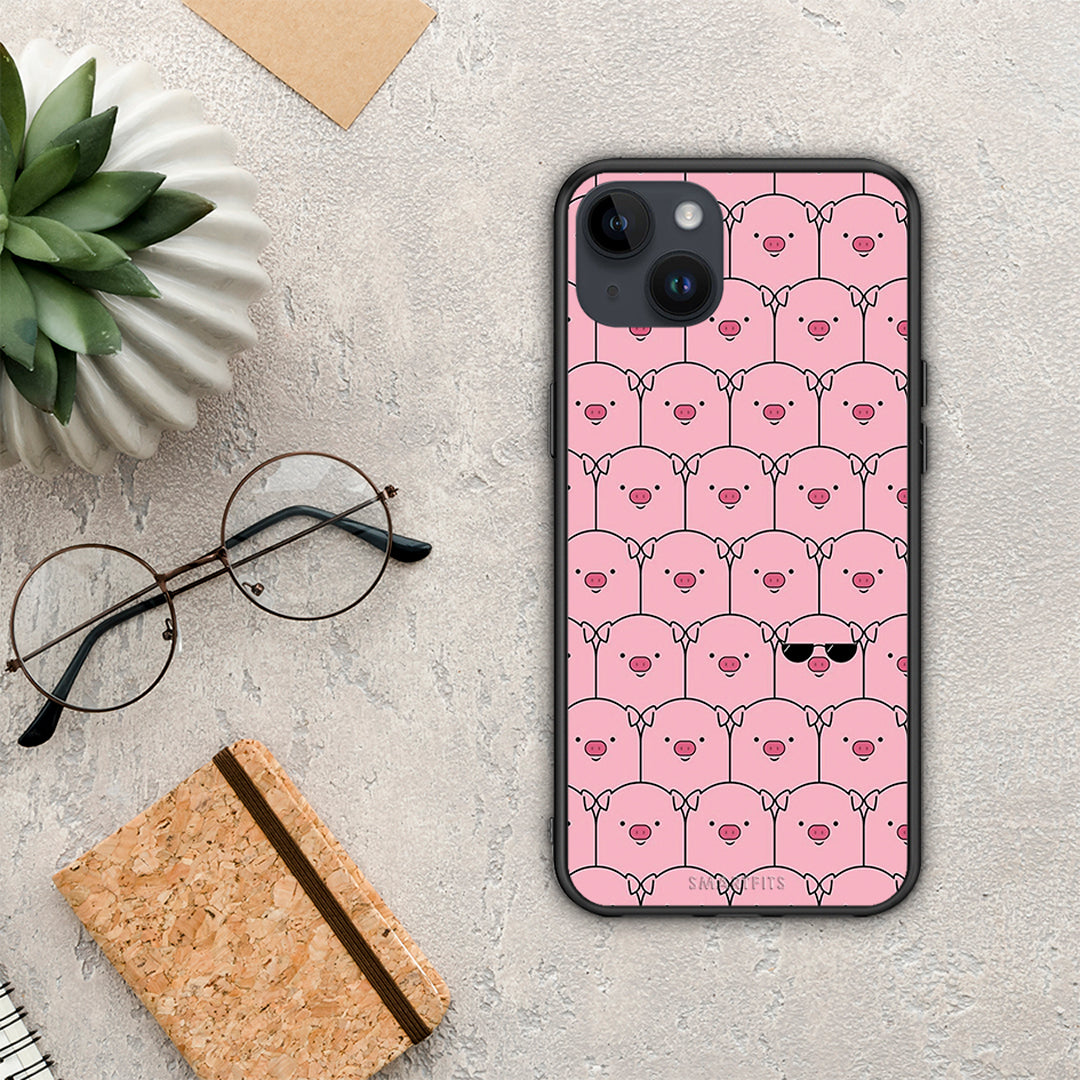 Pig Glasses - iPhone 15 Plus case