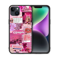 Thumbnail for Θήκη Αγίου Βαλεντίνου iPhone 15 Plus Pink Love από τη Smartfits με σχέδιο στο πίσω μέρος και μαύρο περίβλημα | iPhone 15 Plus Pink Love case with colorful back and black bezels