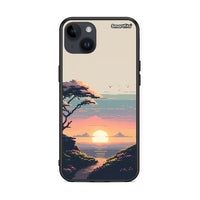 Thumbnail for iPhone 14 Plus Pixel Sunset θήκη από τη Smartfits με σχέδιο στο πίσω μέρος και μαύρο περίβλημα | Smartphone case with colorful back and black bezels by Smartfits