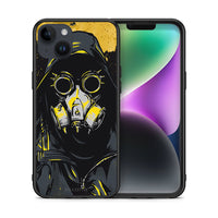 Thumbnail for Θήκη iPhone 15 Plus Mask PopArt από τη Smartfits με σχέδιο στο πίσω μέρος και μαύρο περίβλημα | iPhone 15 Plus Mask PopArt case with colorful back and black bezels