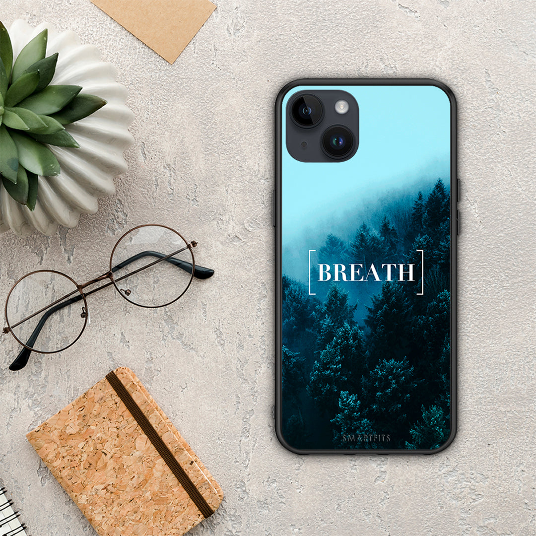 Quote Breath - iPhone 15 Plus case