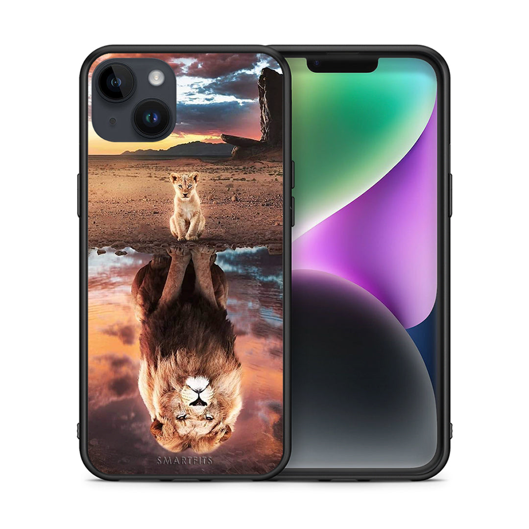 Θήκη Αγίου Βαλεντίνου iPhone 14 Plus Sunset Dreams από τη Smartfits με σχέδιο στο πίσω μέρος και μαύρο περίβλημα | iPhone 14 Plus Sunset Dreams case with colorful back and black bezels