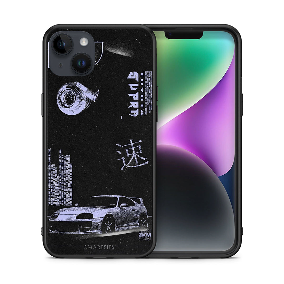 Θήκη Αγίου Βαλεντίνου iPhone 15 Plus Tokyo Drift από τη Smartfits με σχέδιο στο πίσω μέρος και μαύρο περίβλημα | iPhone 15 Plus Tokyo Drift case with colorful back and black bezels