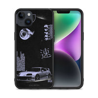 Thumbnail for Θήκη Αγίου Βαλεντίνου iPhone 15 Plus Tokyo Drift από τη Smartfits με σχέδιο στο πίσω μέρος και μαύρο περίβλημα | iPhone 15 Plus Tokyo Drift case with colorful back and black bezels
