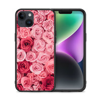 Thumbnail for Θήκη iPhone 15 Plus RoseGarden Valentine από τη Smartfits με σχέδιο στο πίσω μέρος και μαύρο περίβλημα | iPhone 15 Plus RoseGarden Valentine case with colorful back and black bezels