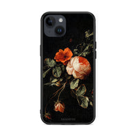 Thumbnail for iPhone 14 Plus Vintage Roses θήκη από τη Smartfits με σχέδιο στο πίσω μέρος και μαύρο περίβλημα | Smartphone case with colorful back and black bezels by Smartfits