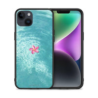 Thumbnail for Θήκη iPhone 14 Plus Water Flower από τη Smartfits με σχέδιο στο πίσω μέρος και μαύρο περίβλημα | iPhone 14 Plus Water Flower case with colorful back and black bezels