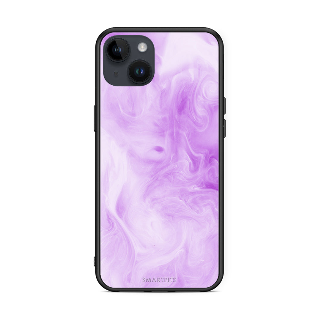 99 - iPhone 15 Plus Watercolor Lavender case, cover, bumper
