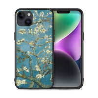 Thumbnail for Θήκη iPhone 15 Plus White Blossoms από τη Smartfits με σχέδιο στο πίσω μέρος και μαύρο περίβλημα | iPhone 15 Plus White Blossoms case with colorful back and black bezels