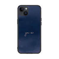 Thumbnail for iPhone 15 Plus You Can θήκη από τη Smartfits με σχέδιο στο πίσω μέρος και μαύρο περίβλημα | Smartphone case with colorful back and black bezels by Smartfits