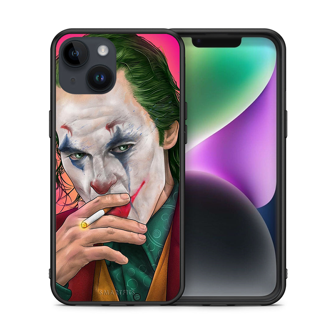 Θήκη iPhone 14 JokesOnU PopArt από τη Smartfits με σχέδιο στο πίσω μέρος και μαύρο περίβλημα | iPhone 14 JokesOnU PopArt case with colorful back and black bezels