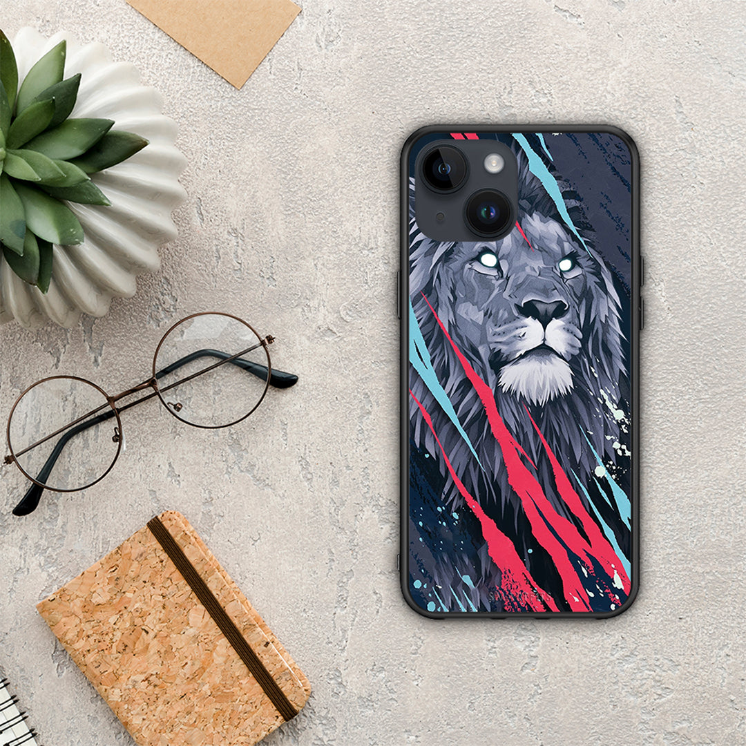 Popart Lion Designer - iPhone 15 case