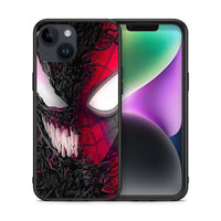 Thumbnail for Θήκη iPhone 14 SpiderVenom PopArt από τη Smartfits με σχέδιο στο πίσω μέρος και μαύρο περίβλημα | iPhone 14 SpiderVenom PopArt case with colorful back and black bezels