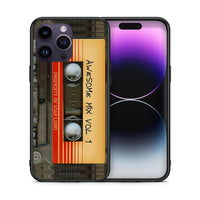 Thumbnail for Θήκη iPhone 14 Pro Awesome Mix από τη Smartfits με σχέδιο στο πίσω μέρος και μαύρο περίβλημα | iPhone 14 Pro Awesome Mix case with colorful back and black bezels