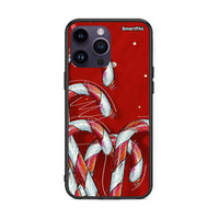 Thumbnail for iPhone 14 Pro Candy Cane θήκη από τη Smartfits με σχέδιο στο πίσω μέρος και μαύρο περίβλημα | Smartphone case with colorful back and black bezels by Smartfits