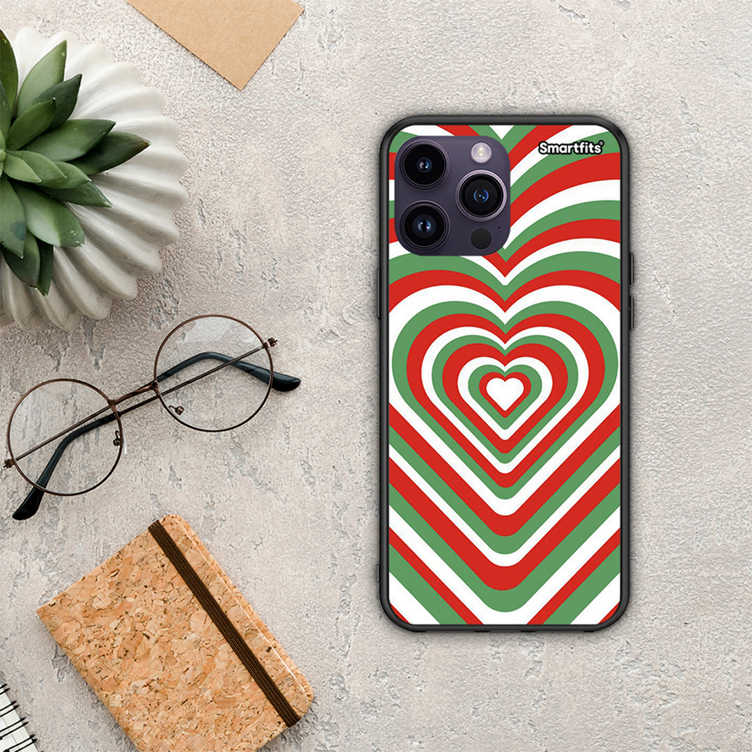 Christmas Hearts - iPhone 14 Pro case