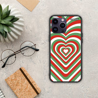 Thumbnail for Christmas Hearts - iPhone 14 Pro case