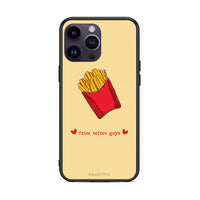Thumbnail for iPhone 14 Pro Fries Before Guys Θήκη Αγίου Βαλεντίνου από τη Smartfits με σχέδιο στο πίσω μέρος και μαύρο περίβλημα | Smartphone case with colorful back and black bezels by Smartfits