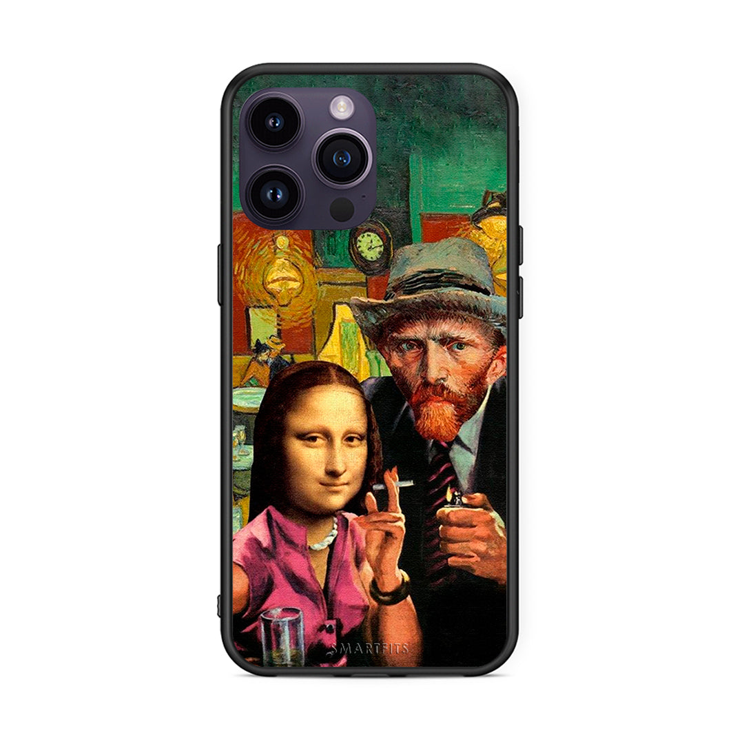 iPhone 15 Pro Funny Art θήκη από τη Smartfits με σχέδιο στο πίσω μέρος και μαύρο περίβλημα | Smartphone case with colorful back and black bezels by Smartfits