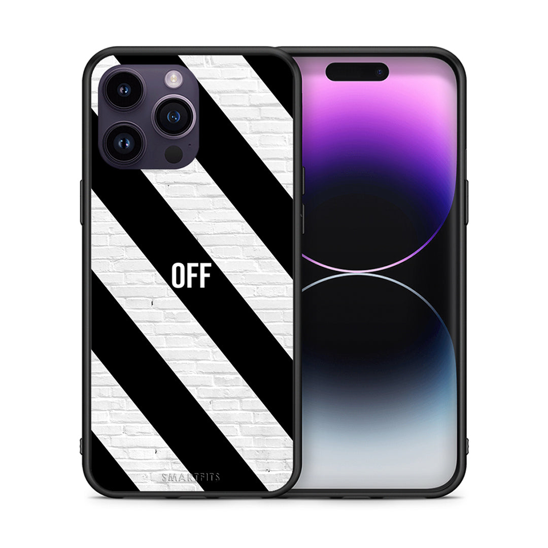 Θήκη iPhone 15 Pro Get Off από τη Smartfits με σχέδιο στο πίσω μέρος και μαύρο περίβλημα | iPhone 15 Pro Get Off case with colorful back and black bezels