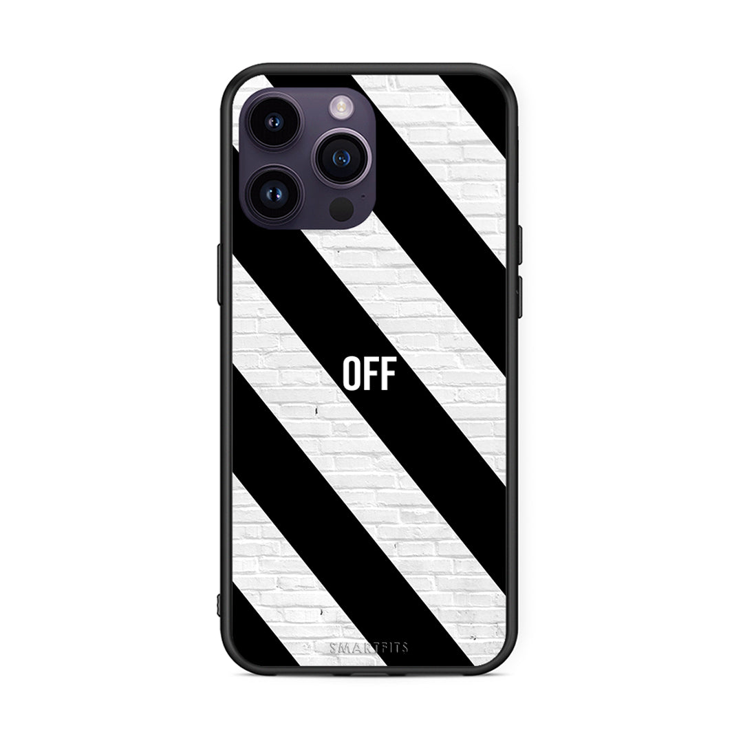 iPhone 15 Pro Get Off θήκη από τη Smartfits με σχέδιο στο πίσω μέρος και μαύρο περίβλημα | Smartphone case with colorful back and black bezels by Smartfits