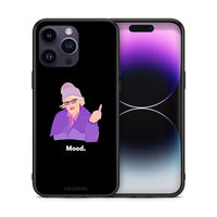 Thumbnail for Θήκη iPhone 15 Pro Grandma Mood Black από τη Smartfits με σχέδιο στο πίσω μέρος και μαύρο περίβλημα | iPhone 15 Pro Grandma Mood Black case with colorful back and black bezels