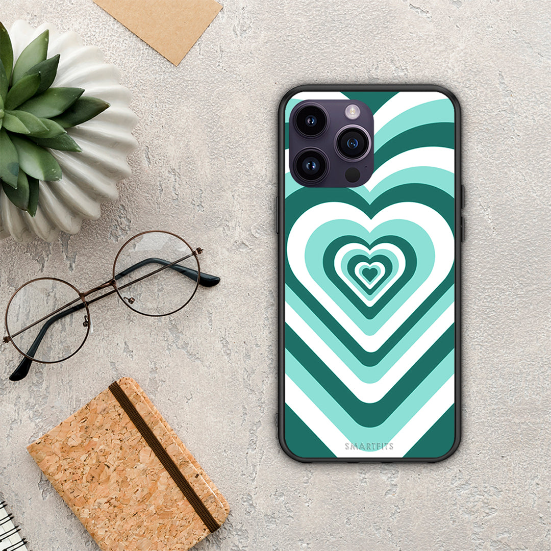 Green Hearts - iPhone 14 Pro case