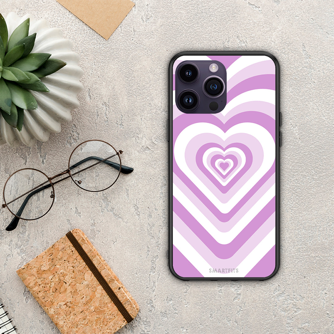 Lilac Hearts - iPhone 14 Pro case