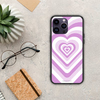 Thumbnail for Lilac Hearts - iPhone 14 Pro case