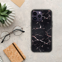 Thumbnail for Marble Black Rosegold - iPhone 15 Pro case