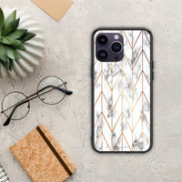 Thumbnail for Marble Gold Geometric - iPhone 14 Pro case