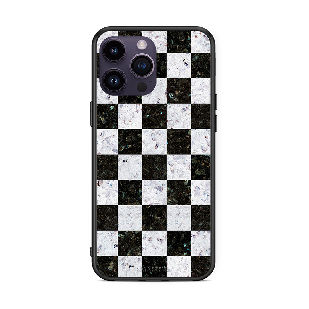 4 - iPhone 14 Pro Square Geometric Marble case, cover, bumper