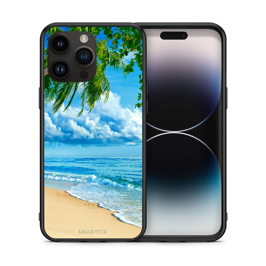 Θήκη iPhone 14 Pro Max Beautiful Beach από τη Smartfits με σχέδιο στο πίσω μέρος και μαύρο περίβλημα | iPhone 14 Pro Max Beautiful Beach case with colorful back and black bezels