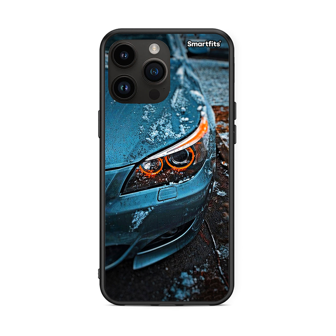iPhone 15 Pro Max Bmw E60 Θήκη από τη Smartfits με σχέδιο στο πίσω μέρος και μαύρο περίβλημα | Smartphone case with colorful back and black bezels by Smartfits