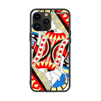 Thumbnail for iPhone 14 Pro Max Card Love θήκη από τη Smartfits με σχέδιο στο πίσω μέρος και μαύρο περίβλημα | Smartphone case with colorful back and black bezels by Smartfits