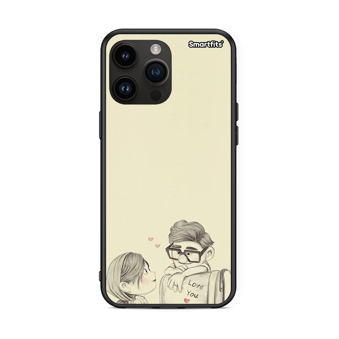 iPhone 15 Pro Max Carl And Ellie θήκη από τη Smartfits με σχέδιο στο πίσω μέρος και μαύρο περίβλημα | Smartphone case with colorful back and black bezels by Smartfits