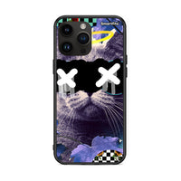 Thumbnail for iPhone 14 Pro Max Cat Collage θήκη από τη Smartfits με σχέδιο στο πίσω μέρος και μαύρο περίβλημα | Smartphone case with colorful back and black bezels by Smartfits