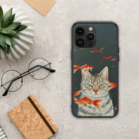 Thumbnail for Cat Goldfish - iPhone 14 Pro max case