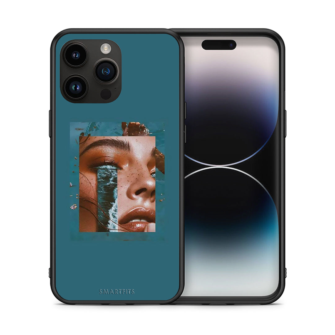 Θήκη iPhone 14 Pro Max Cry An Ocean από τη Smartfits με σχέδιο στο πίσω μέρος και μαύρο περίβλημα | iPhone 14 Pro Max Cry An Ocean case with colorful back and black bezels