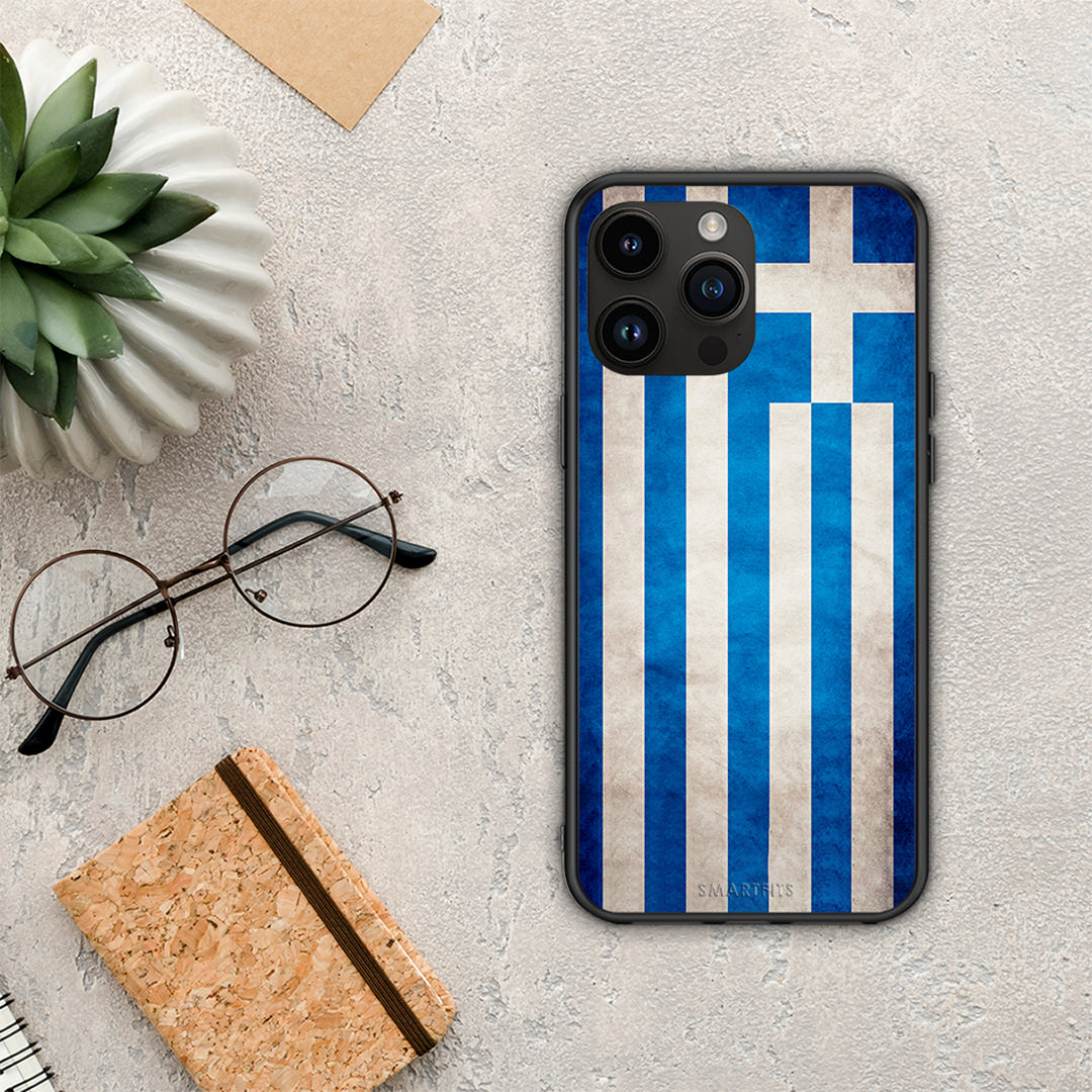 Flag Greek - iPhone 15 Pro max case