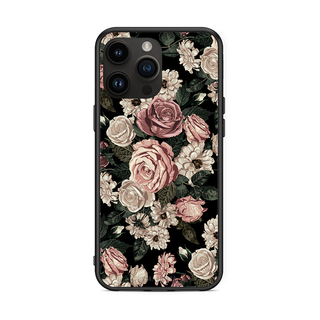 4 - iPhone 14 Pro Max Wild Roses Flower case, cover, bumper