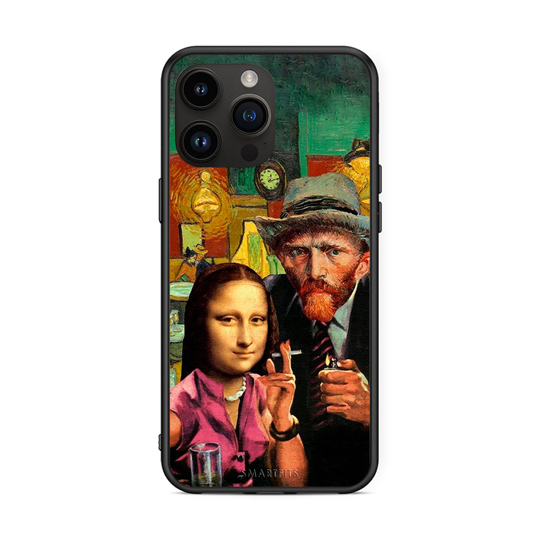 iPhone 14 Pro Max Funny Art θήκη από τη Smartfits με σχέδιο στο πίσω μέρος και μαύρο περίβλημα | Smartphone case with colorful back and black bezels by Smartfits