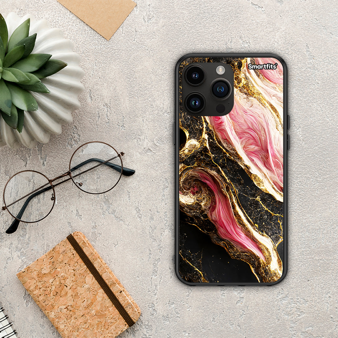 Glamorous Pink Marble - iPhone 15 Pro max case