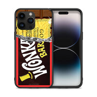 Thumbnail for Θήκη iPhone 15 Pro Max Golden Ticket από τη Smartfits με σχέδιο στο πίσω μέρος και μαύρο περίβλημα | iPhone 15 Pro Max Golden Ticket case with colorful back and black bezels