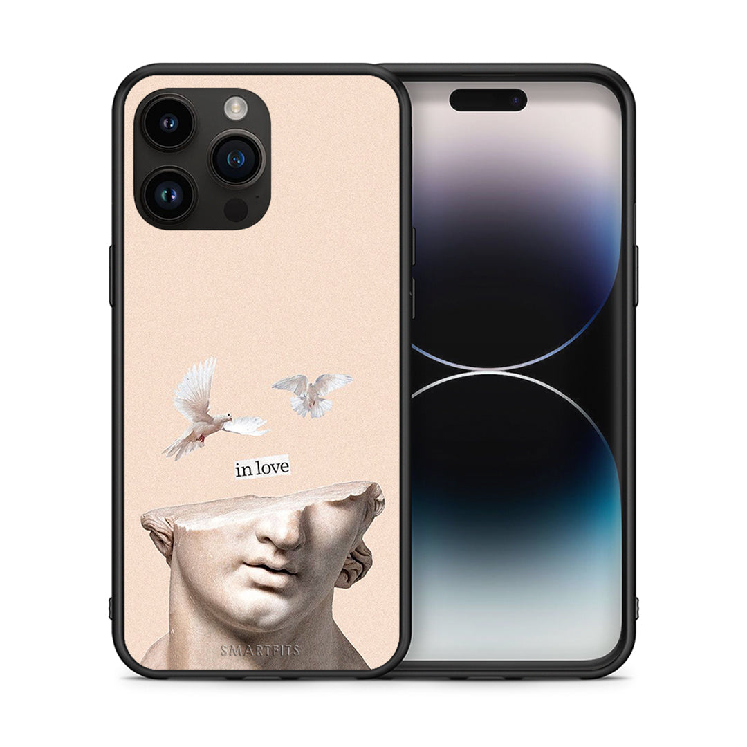 Θήκη iPhone 14 Pro Max In Love από τη Smartfits με σχέδιο στο πίσω μέρος και μαύρο περίβλημα | iPhone 14 Pro Max In Love case with colorful back and black bezels