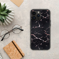 Thumbnail for Marble Black Rosegold - iPhone 14 Pro Max case